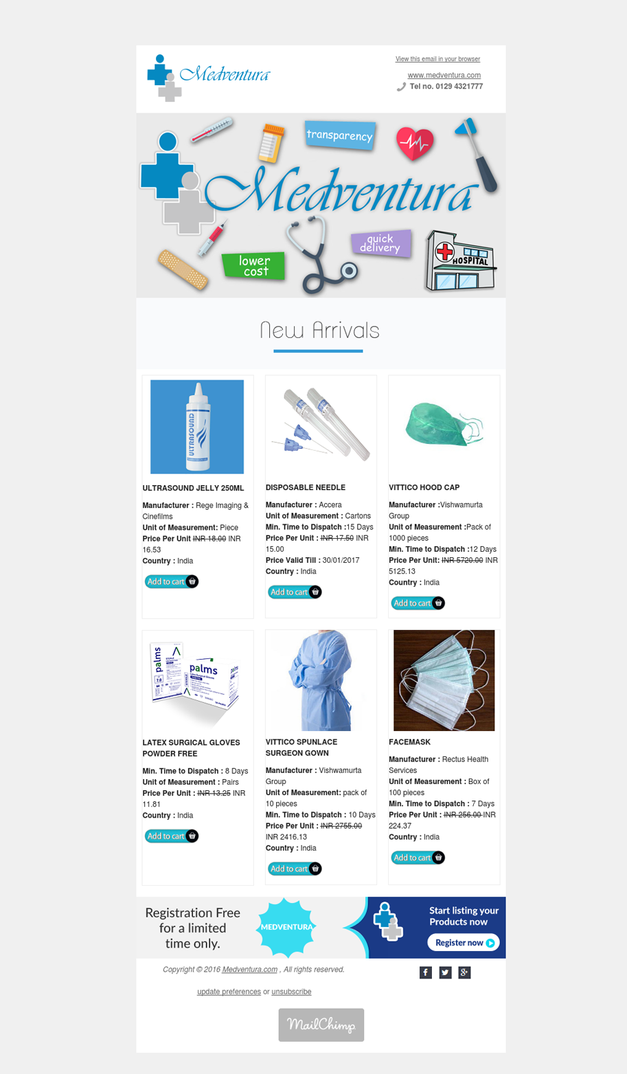 Email Template For Promote Your Medical Store