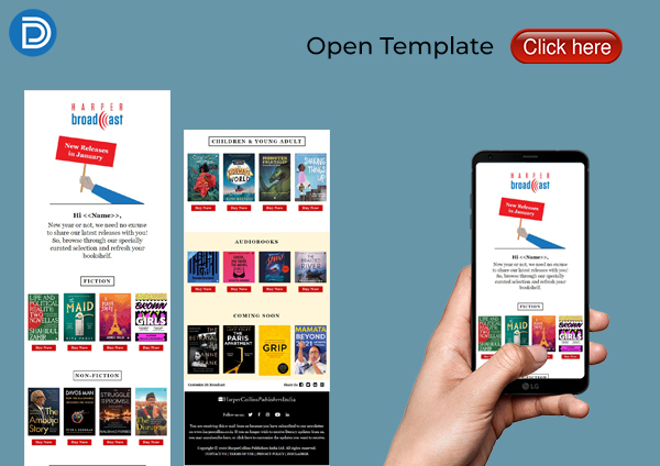 Book Publisher Email Template Design