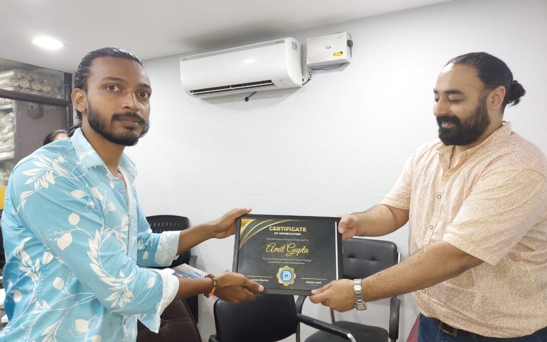 Amit Gupta – Certificate for Recognition in Excellence