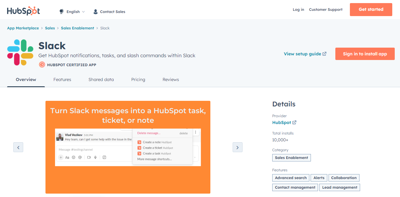 HubSpot API Integration - Slack HubSpot API Integration